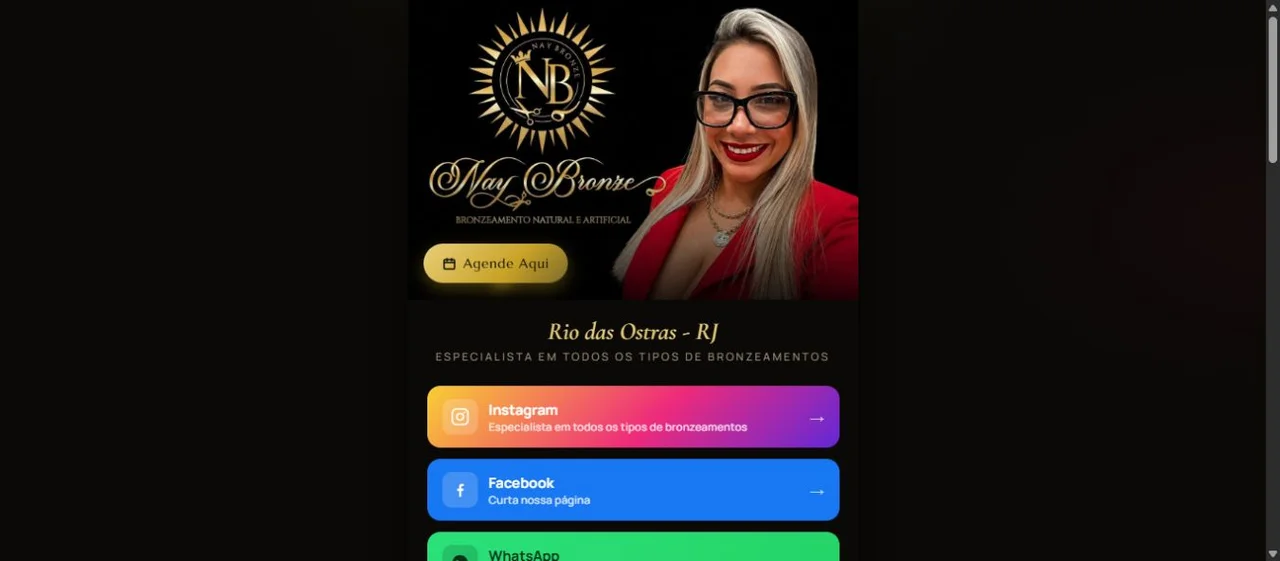 Site Nay Bronze para bronzeamento natural e artificial